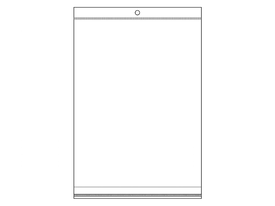 PP vrecko s lepiacou lištou a závesom 17x25,5 - 26 cm