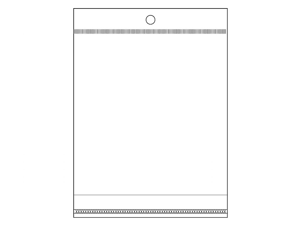 PP vrecko s lepiacou lištou a závesom 13x14 cm