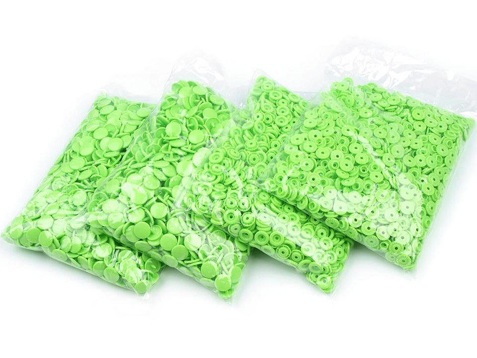 Plastové patentky / stiskací knoflíky vel. 18", malé, 17 B56 fialová světlá