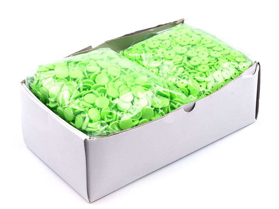 Plastové patentky / stiskací knoflíky vel. 18", malé, 17 B56 fialová světlá