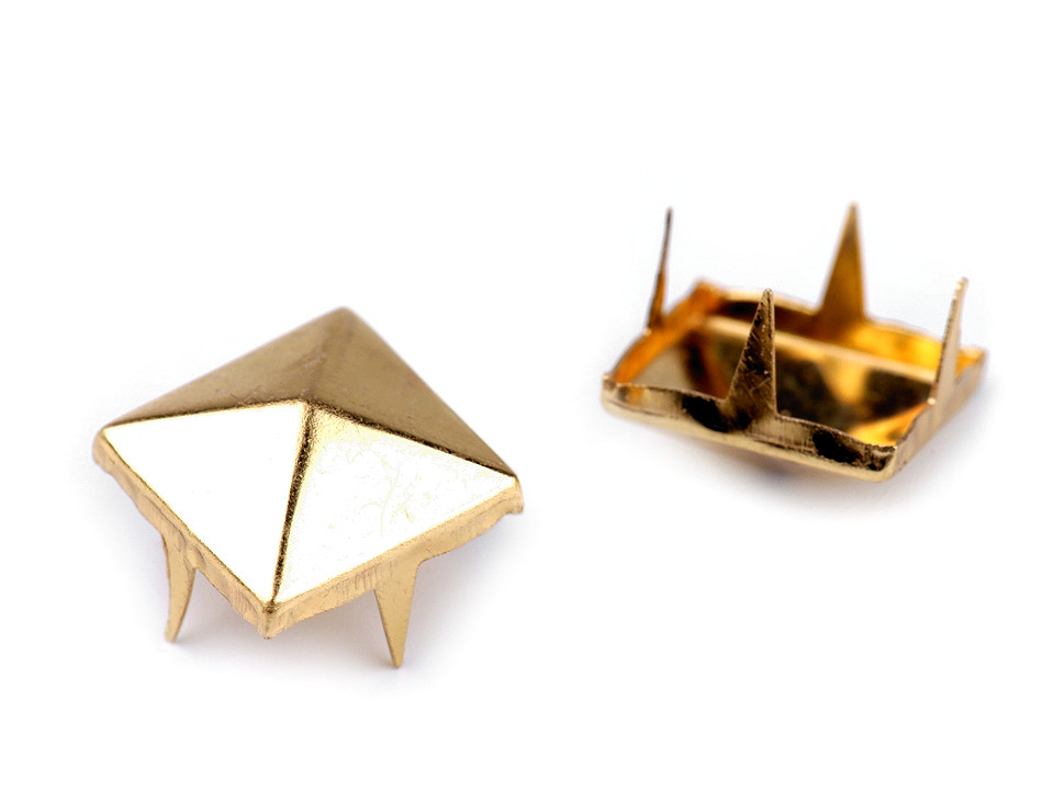 Cvočky na oblečenie z nerezovej ocele 12x12 mm pyramída