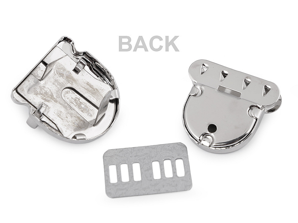 Bag closure set, nickel, 1 set