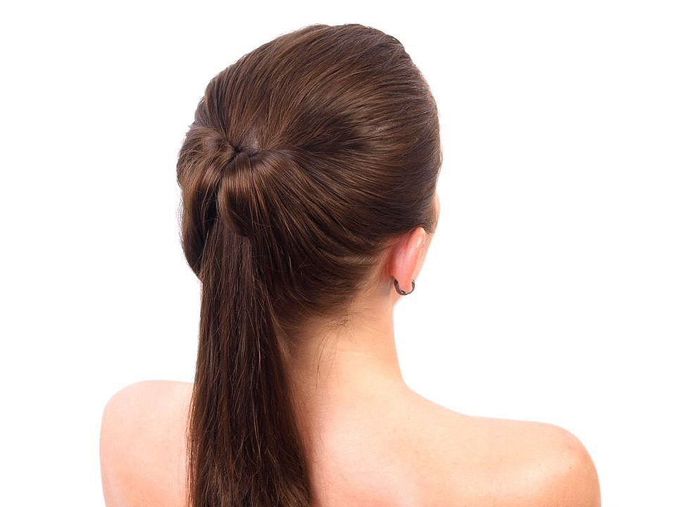 Provlékací oko do vlasů 2 ks, malé, černá