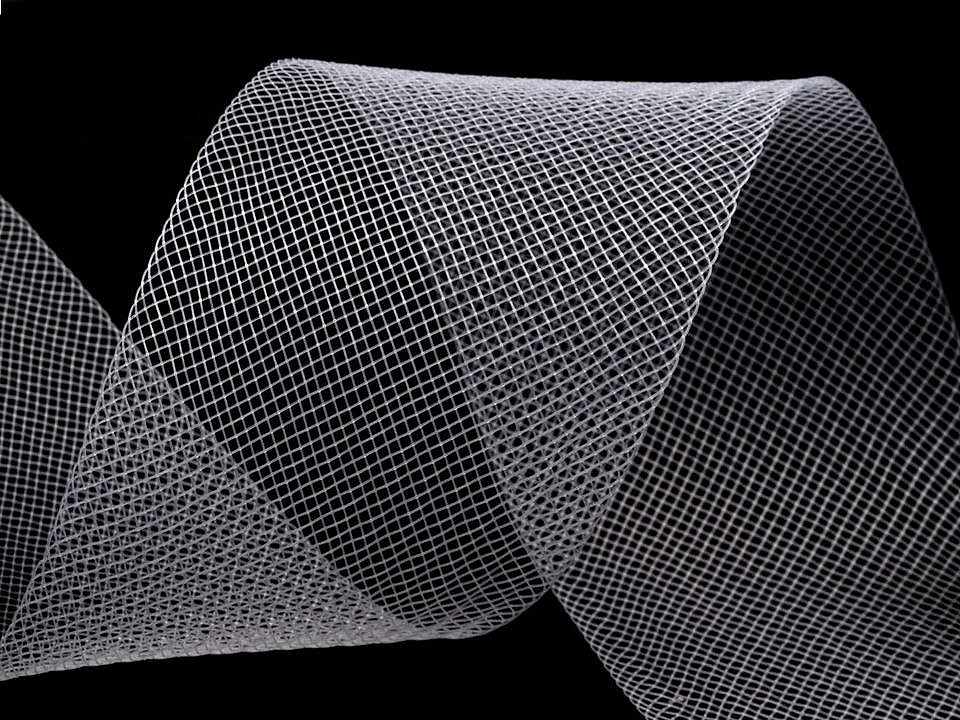Modistická krinolína na vystuženie šiat a výrobu fascinátorov  šírka 4,5 cm