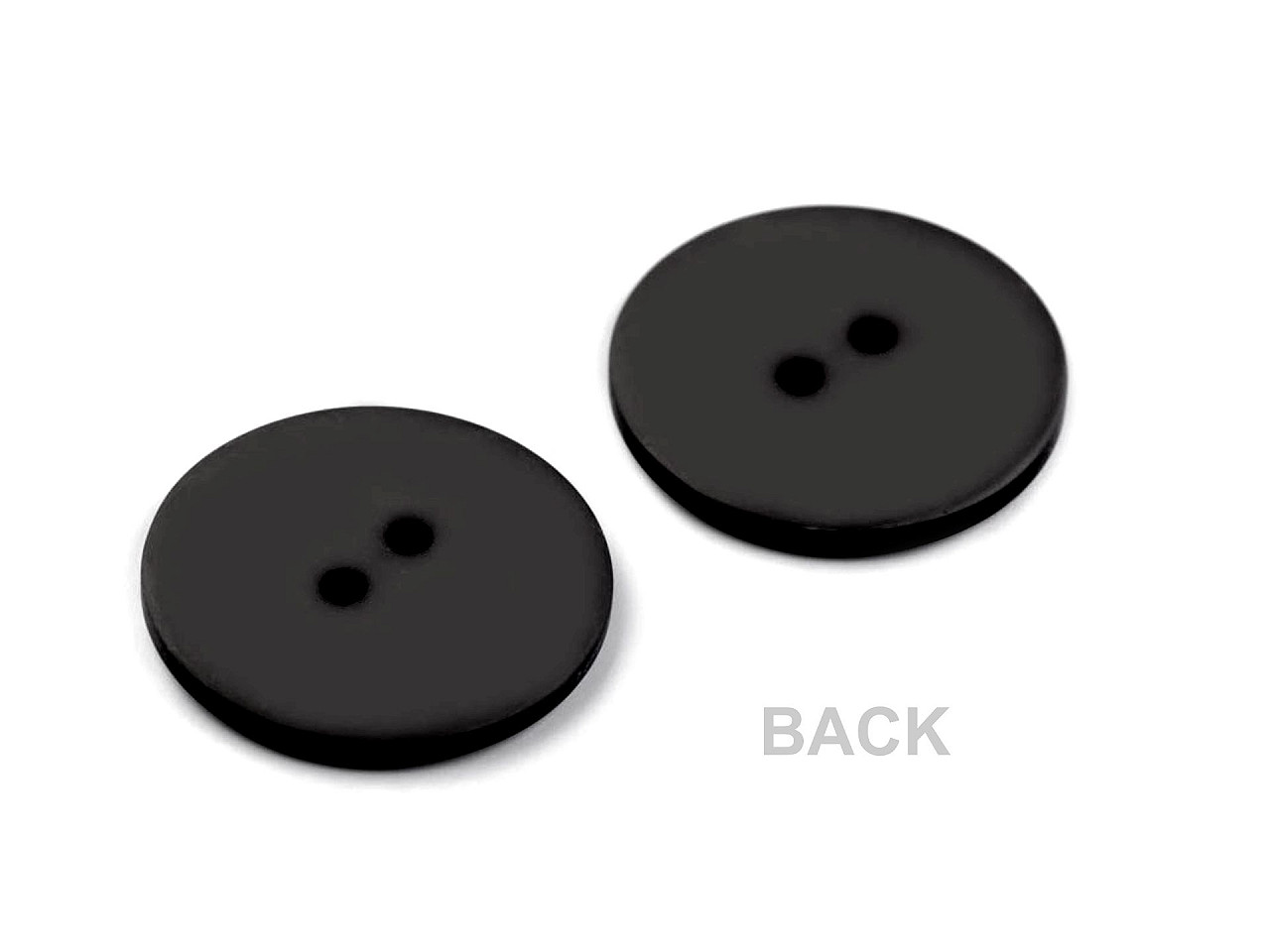 Knoflík velikost 48", malé, 13 černá