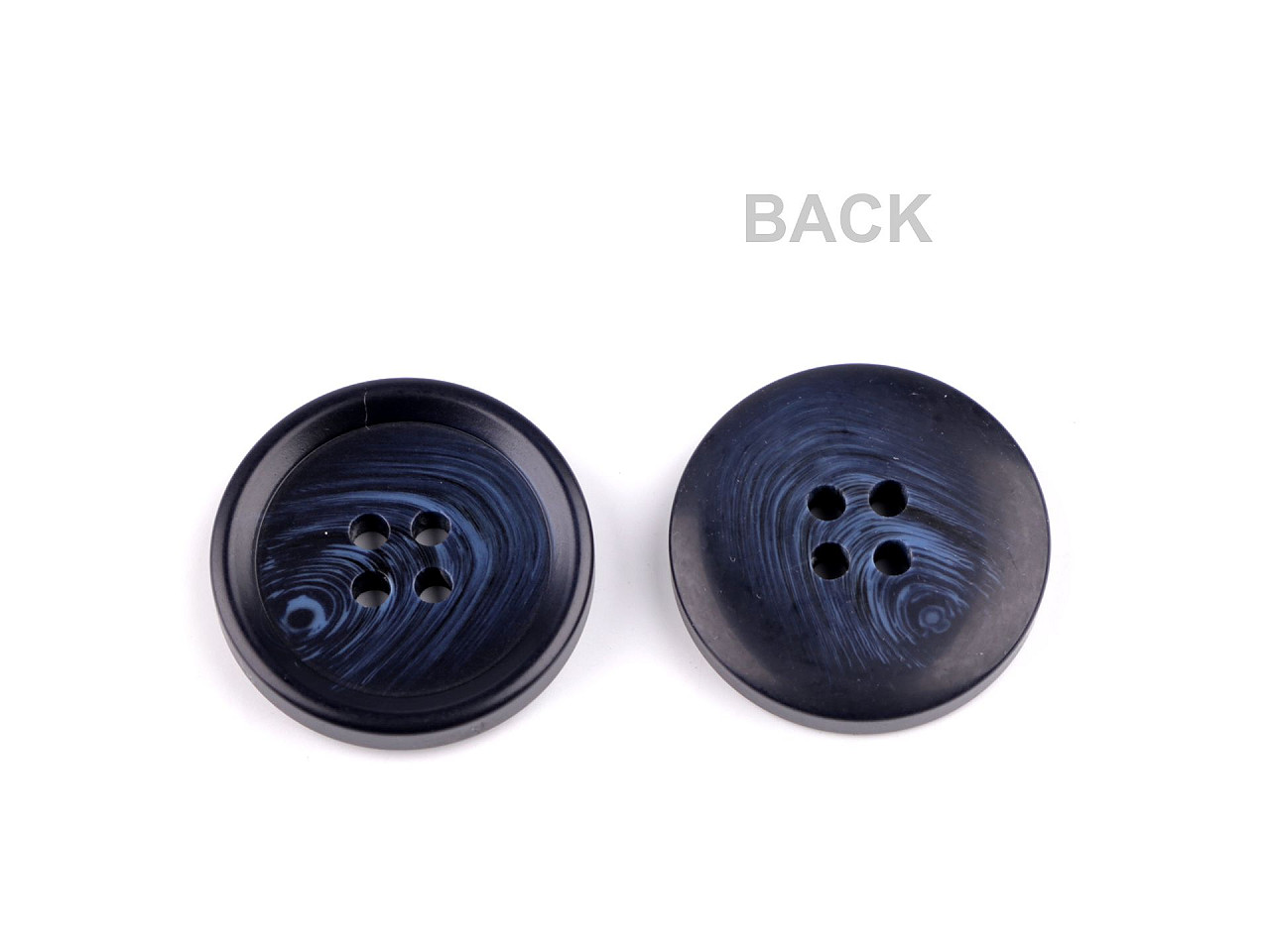 Knoflík oblekový velikost 24", 28", 32", 36", 40", střední, 7 (28") černá