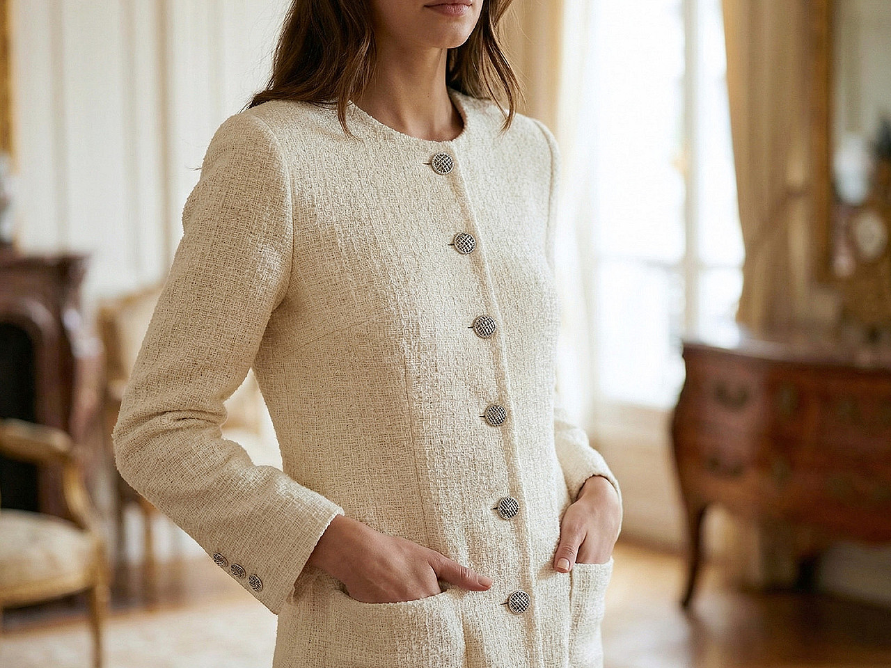 Kovový knoflík velikost 40", střední, 2 růžové zlato