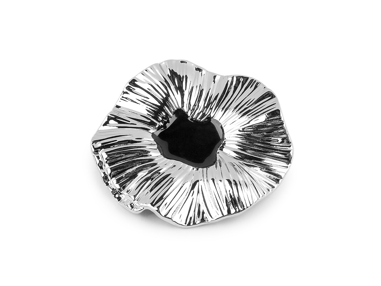 Kovový knoflík designový velikost 74", malé, 2 zlatá černá