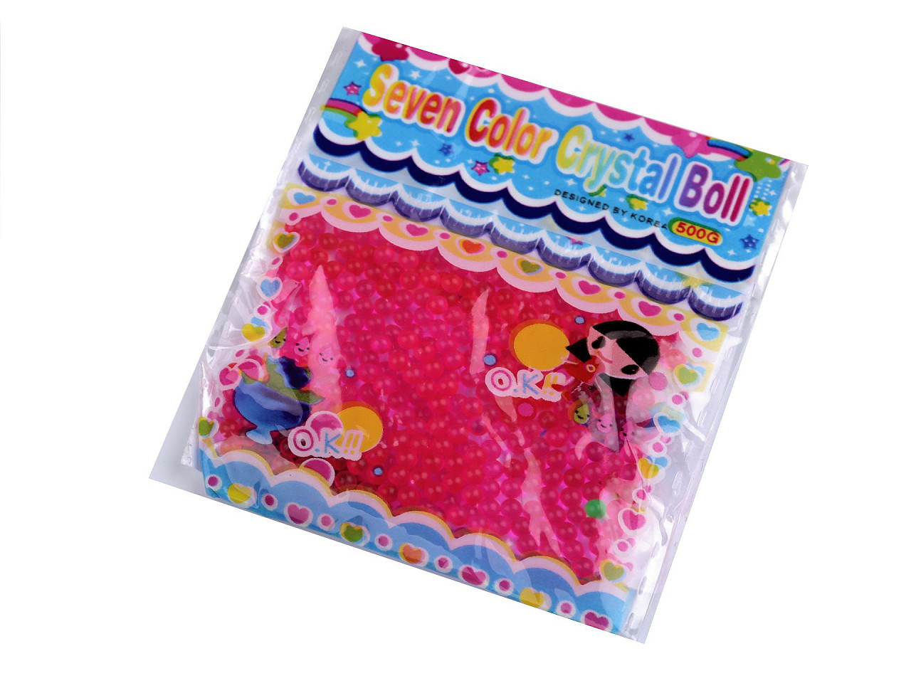 Vodní perly - gelové kuličky do vázy Ø12 mm, malé, 6 transparent