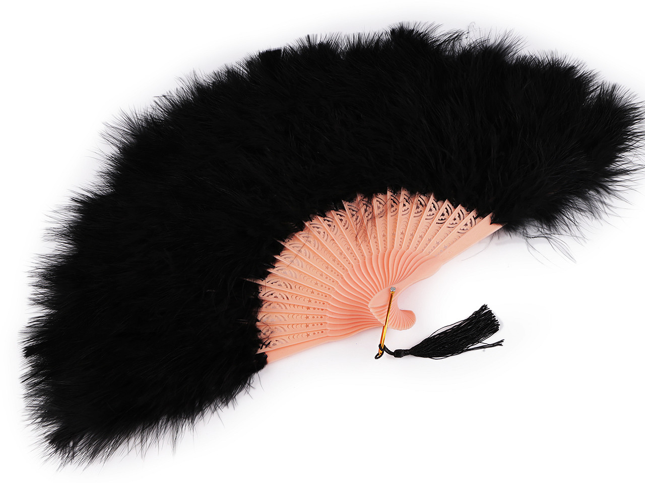 Vějíř péřový velký, malé, 2 bílá