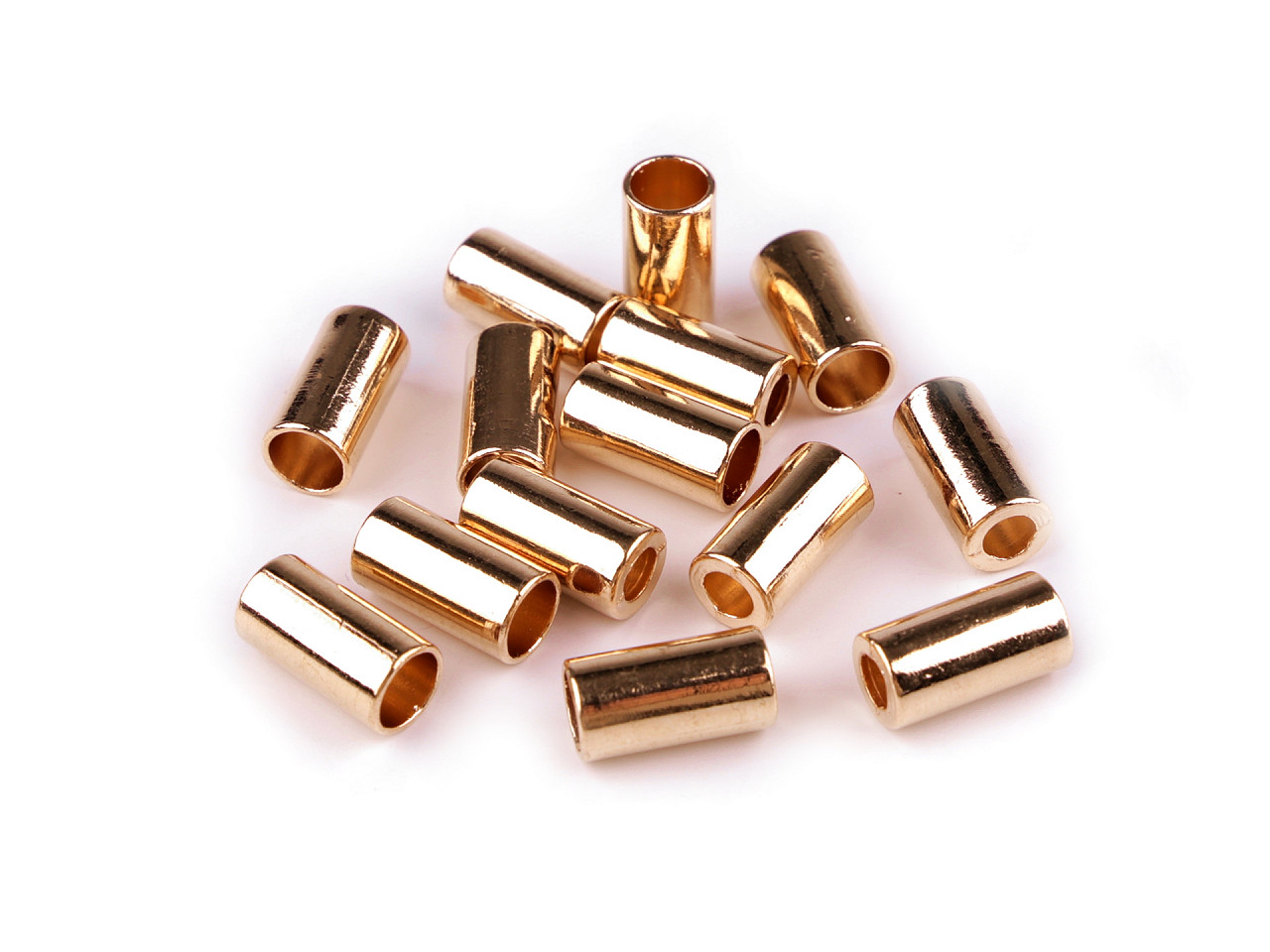 Metallische Endkappe für Kordel Ø3,5 mm, Roségold, 50 Stk.