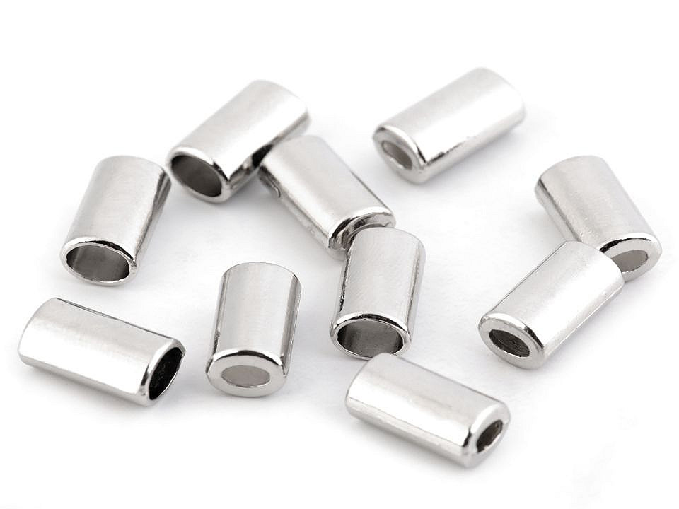 Kovová koncovka na šnúru oválna 8x14 mm
