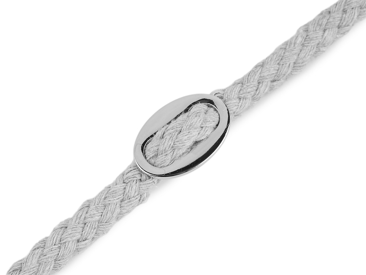 Kovová brzda na šňůru Ø8 mm, velké, 3 nikl černý