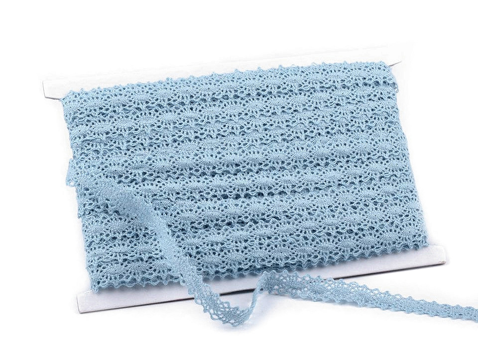 Bavlněná krajka / vsadka paličkovaná šíře 12 mm, střední, 19 režná světlá