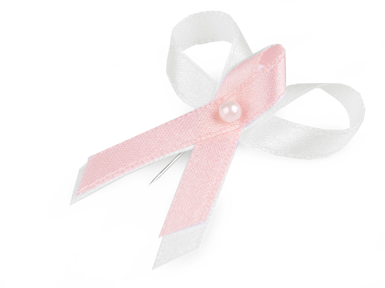 Wedding ribbons / cotillion width 35 mm satin, light pink, 100 pcs