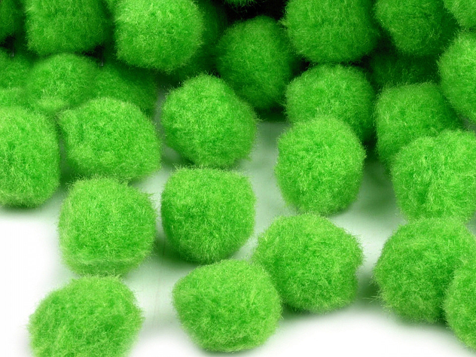 Pompom Ø20 mm, verde deschis, 100 buc.