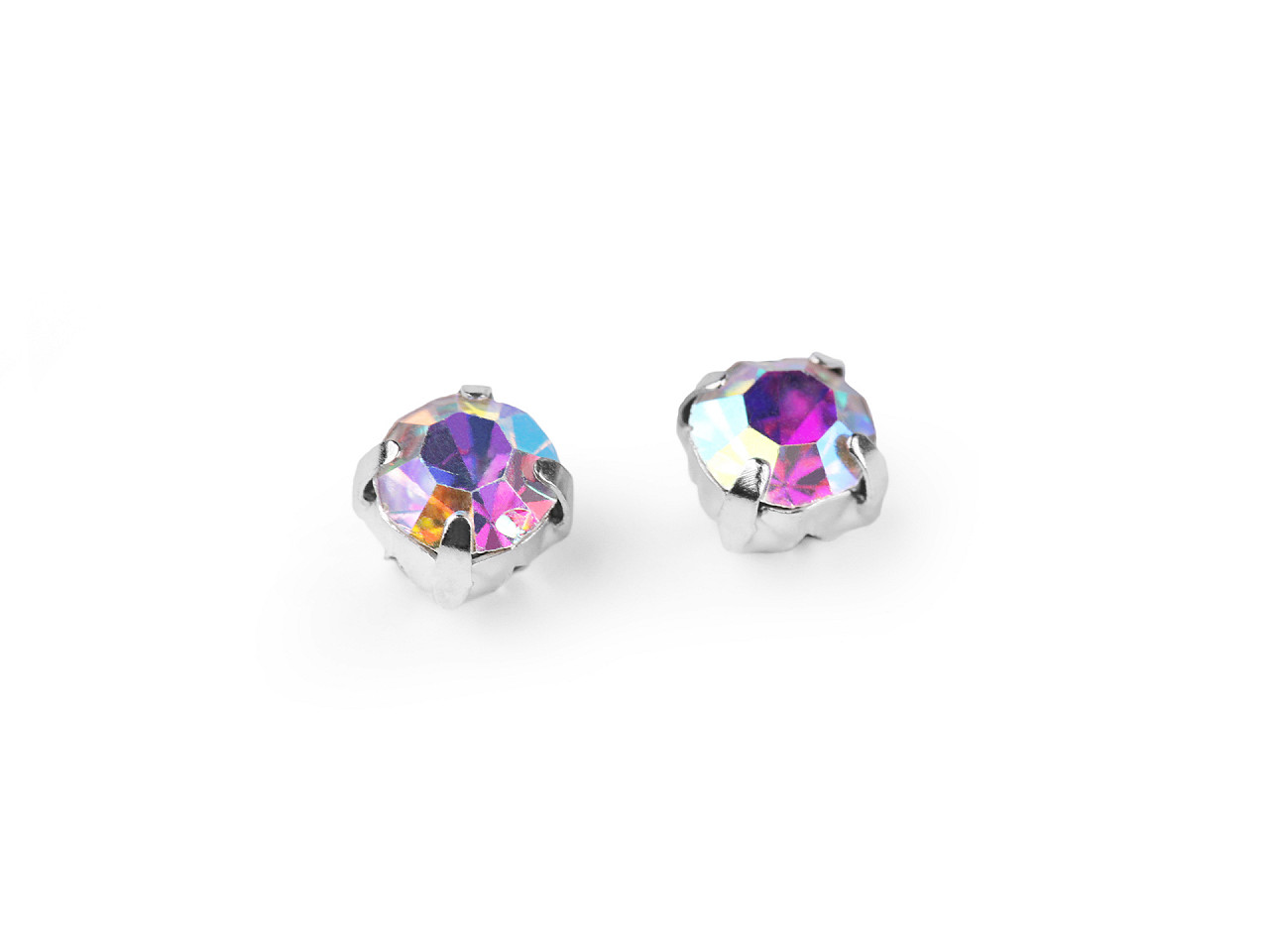 Našívacie šatóny / štras v puzdre / kotlíku Ø4,3 mm