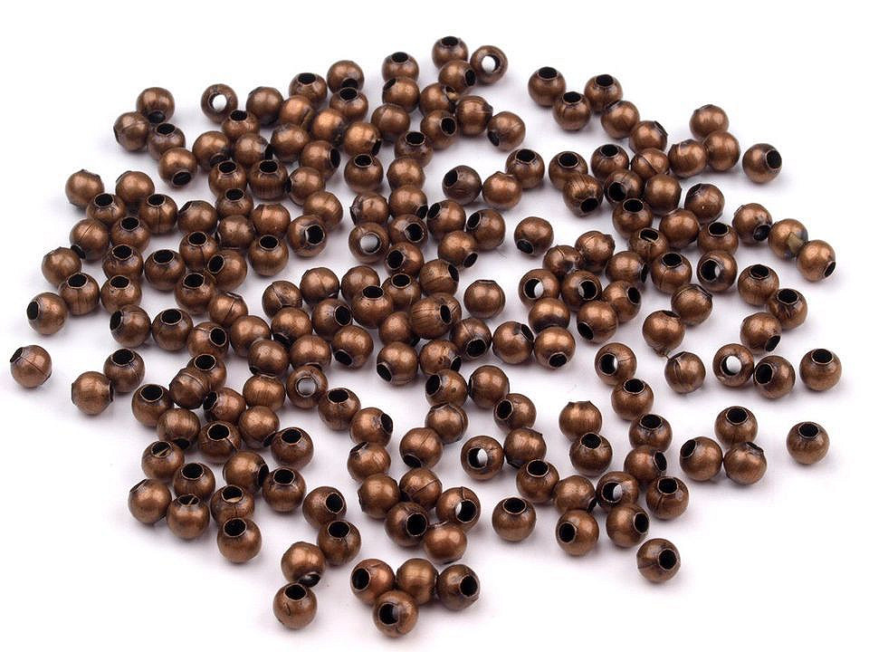 Kovové koráliky Ø3 mm