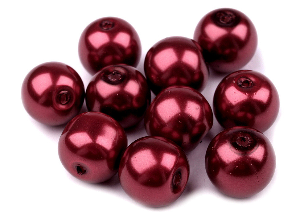 Skleněné voskové perly Ø10 mm, malé, 02B krémová nejsvět.