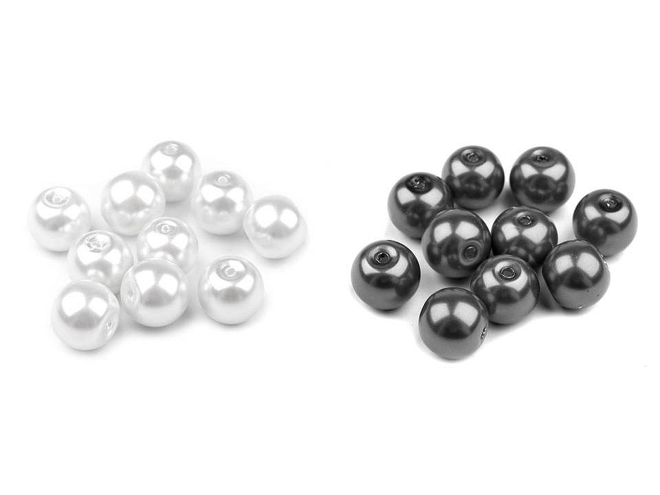 Skleněné voskové perly Ø10 mm, velké, 67A tyrkys mořský
