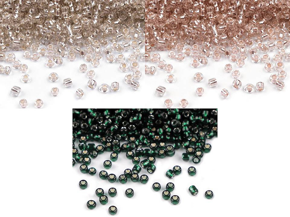 Rokajl 12/0 - 2 mm s průtahem, malé, 23B modrá