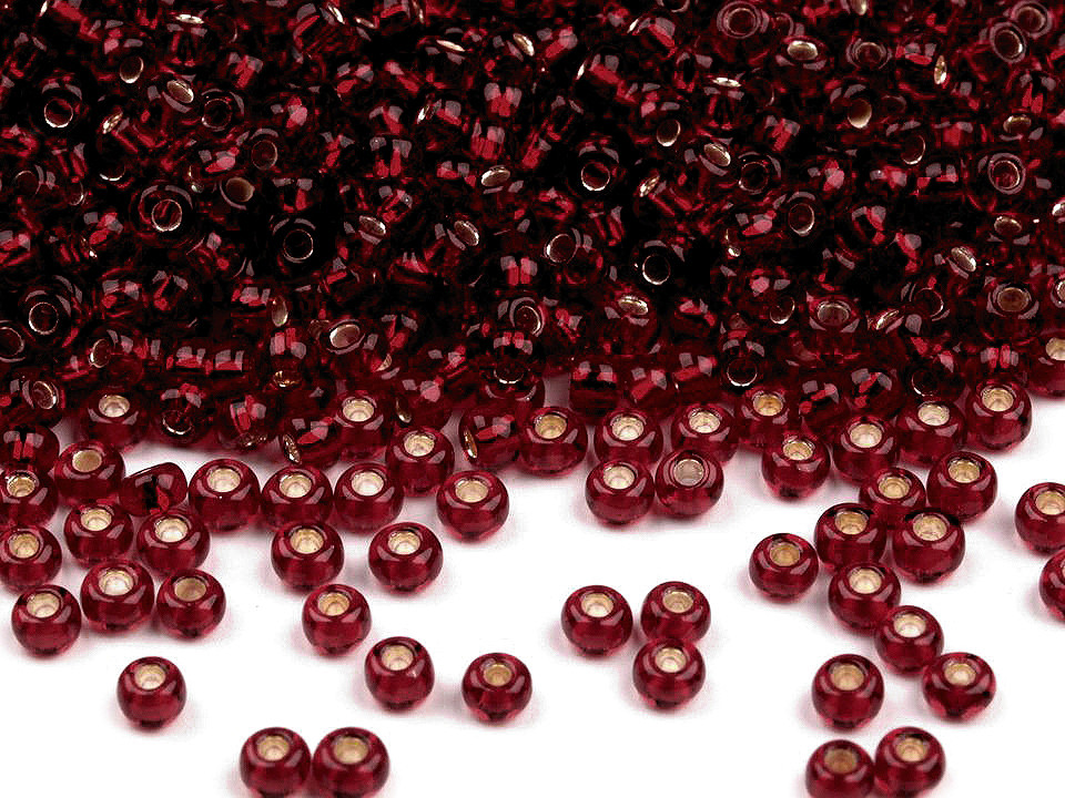 Rokajl Preciosa 10/0 - 2,3 mm s průtahem, malé, 57430 zelená trávová