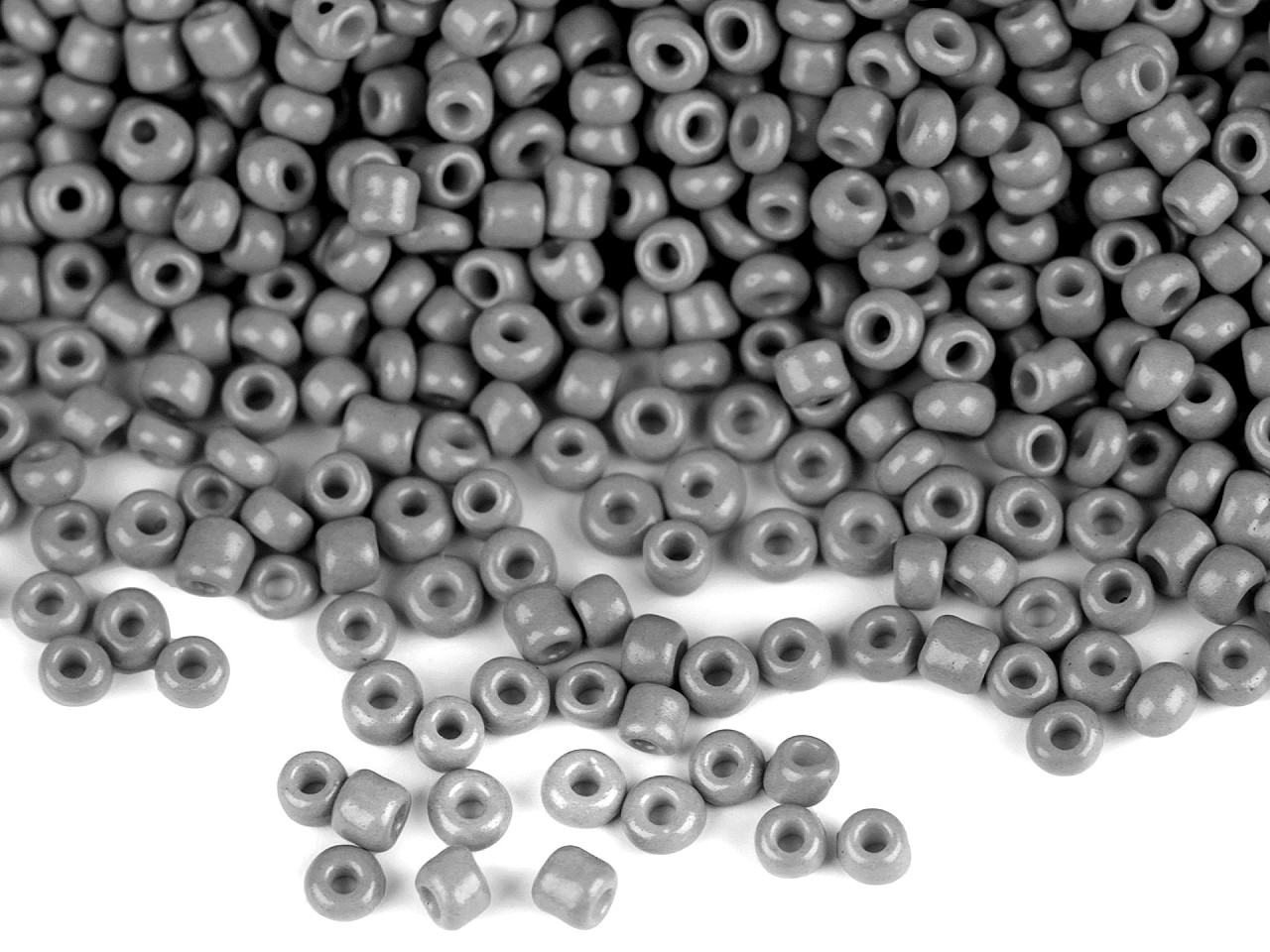 Rokajl 12/0 - 2 mm neprůhledný, malé, 844L zelená sv.