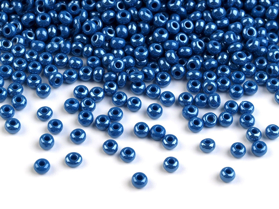 Rokajl Preciosa perleť 10/0 - 2,3 mm, velké, 38080 modrá námořnická