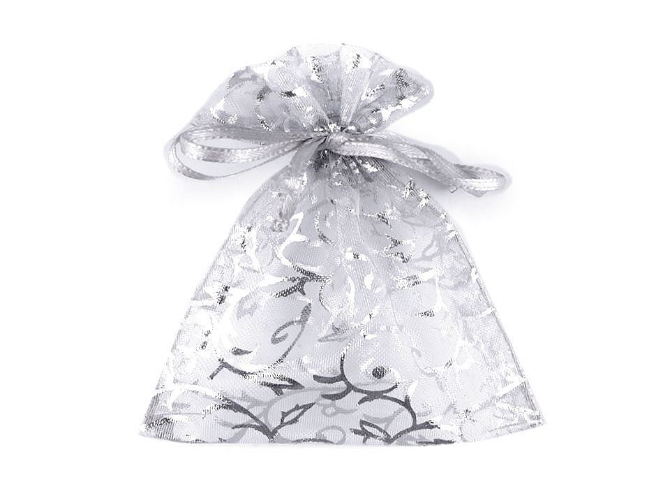 Dačekové vrecúško 7x10 cm organza s lurexom
