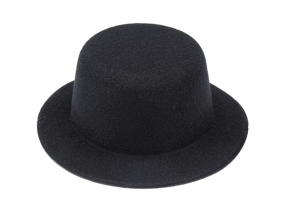 Mini pălărie / fascinator pentru decorare Ø13,5 cm, negru, 12 buc