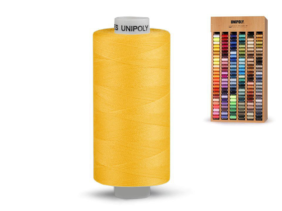 Polyesterové nitě Unipoly návin 500 m, střední, 545 modrá královská