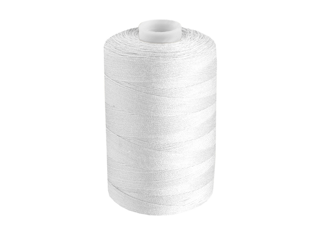 Polyester threads for overlock and classic sewing, 1000 m PES 40/2 James, white, 10 pcs