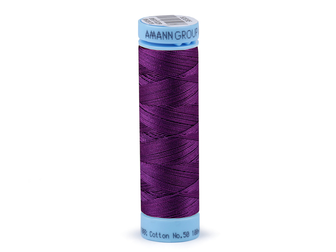 Cotton threads 100 m Label no. 50 Triana Amann, Plum, 5 pcs