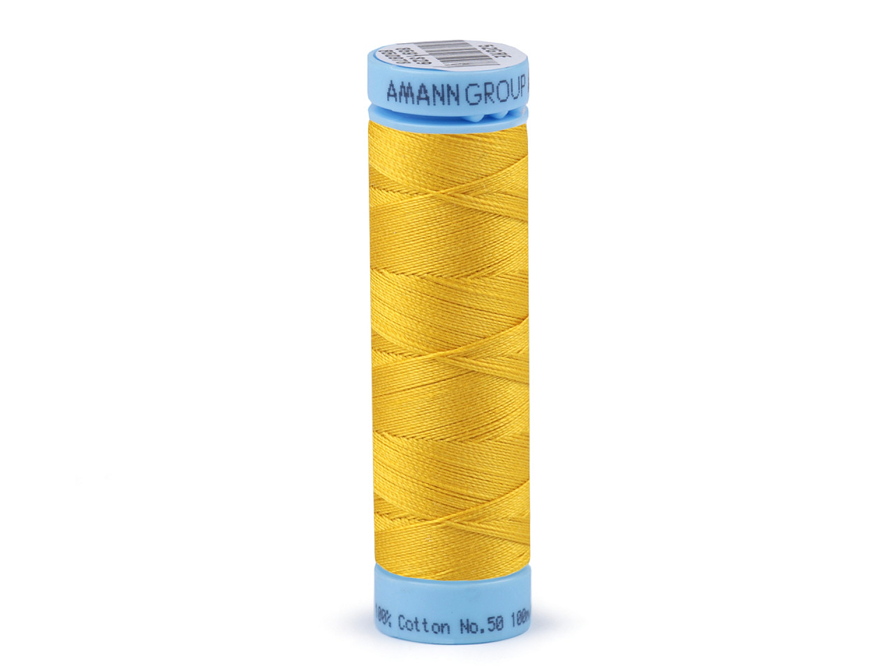 Cotton threads 100 m Label No. 50 Triana Amann, Cyber Yellow, 5 pcs