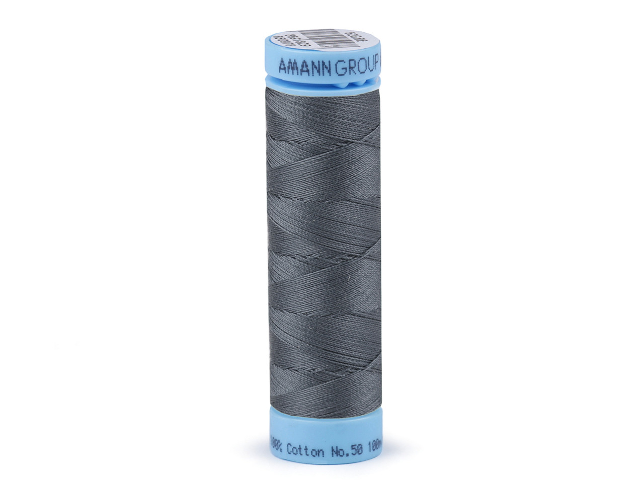 Cotton threads 100 m Label No. 50 Triana Amann, Steel Gray, 5 pcs