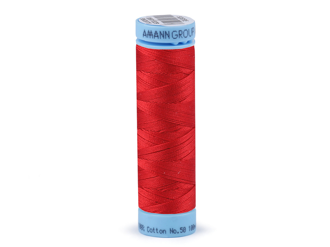 Cotton threads 100 m Label no. 50 Triana Amann, True Red, 5 pcs