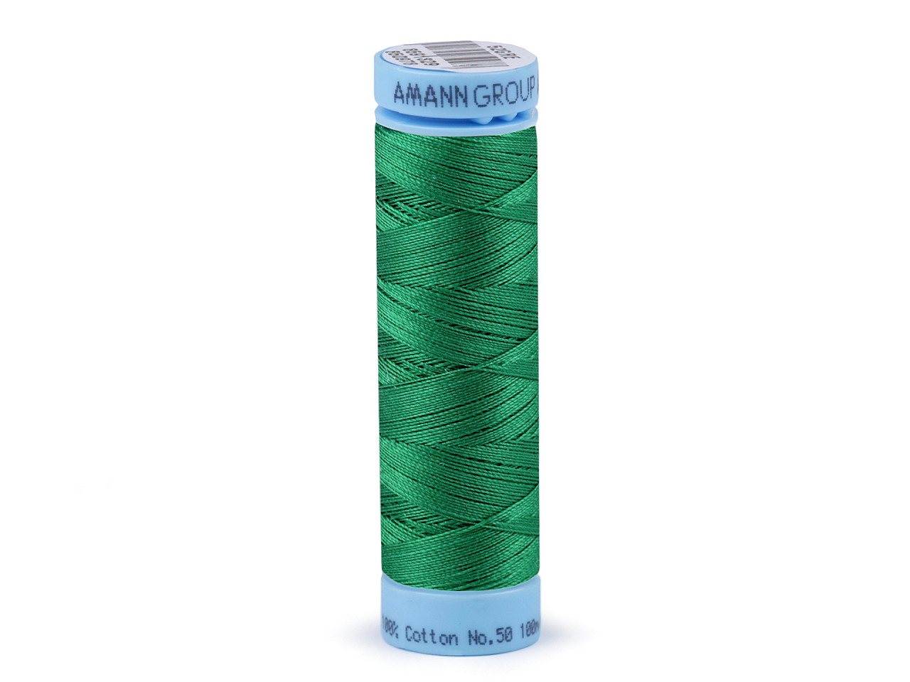 Cotton threads 100 m Label no. 50 Triana Amann, Kelly Green, 5 pcs