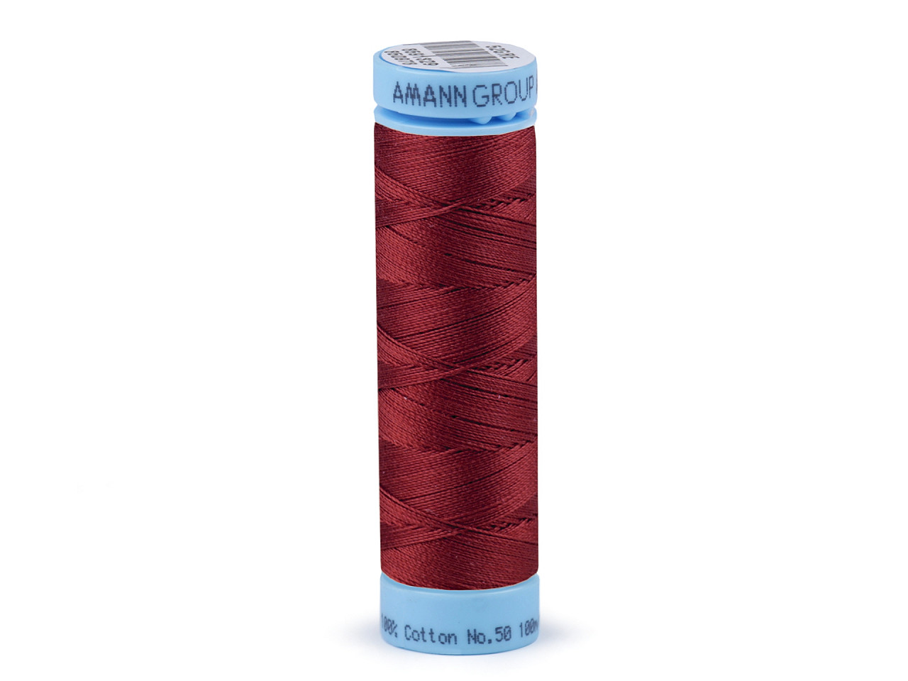 Cotton threads 100 m Label No. 50 Triana Amann, Rumba Red, 5 pcs