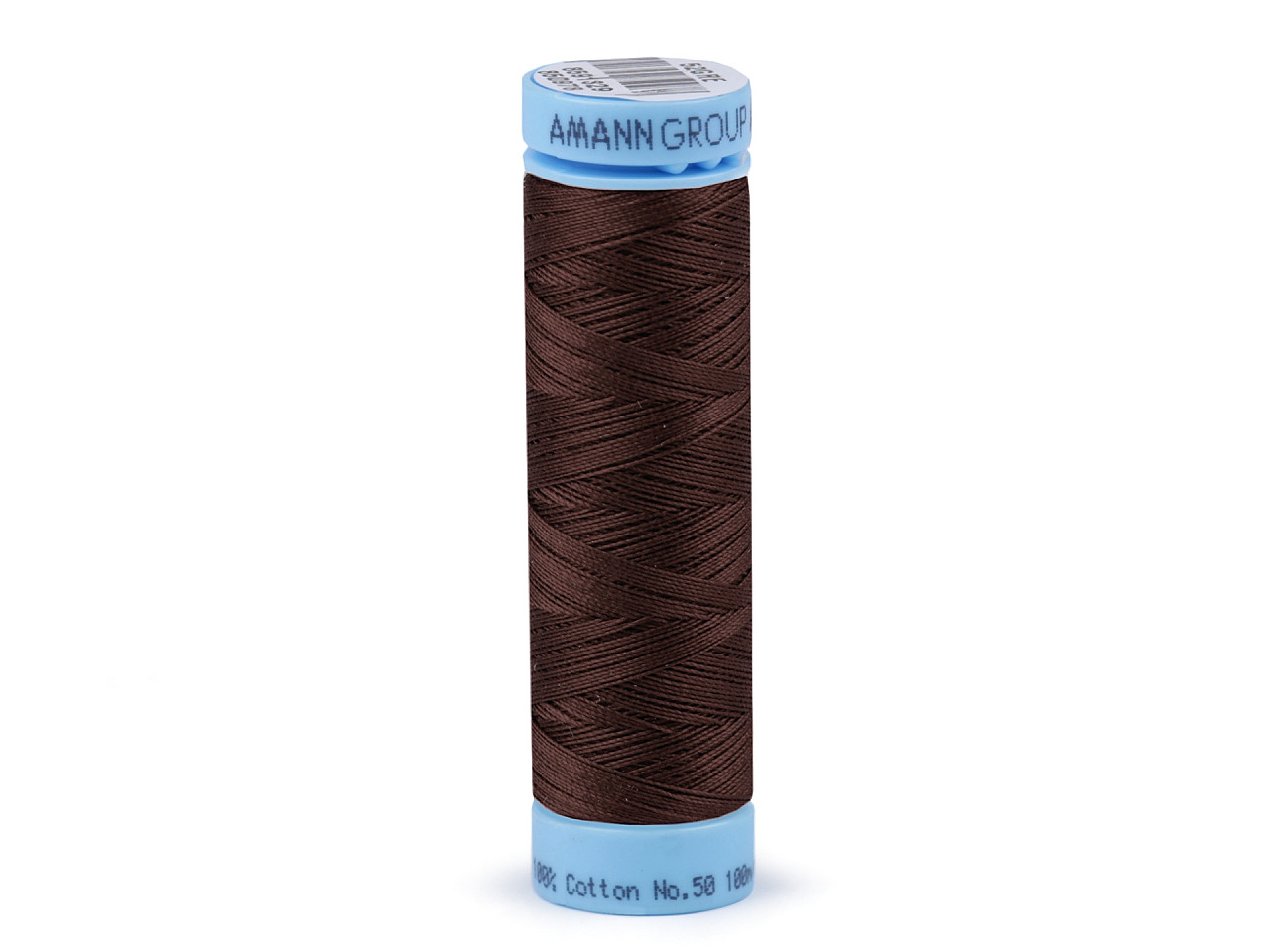 Cotton threads 100 m Label No. 50 Triana Amann, Chocolate Brown, 5 pcs