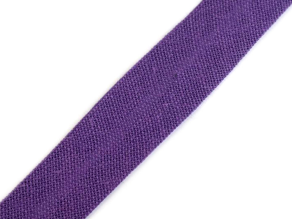 Šikmý prúžok bavlnený šírka  14mm zažehlený