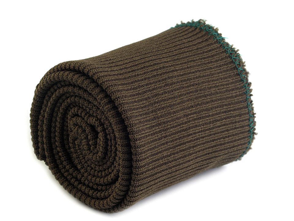 Elastické náplety šíře 7 cm sada (2x rukáv, 1x pás), střední, 15 (020) šedá tmavá