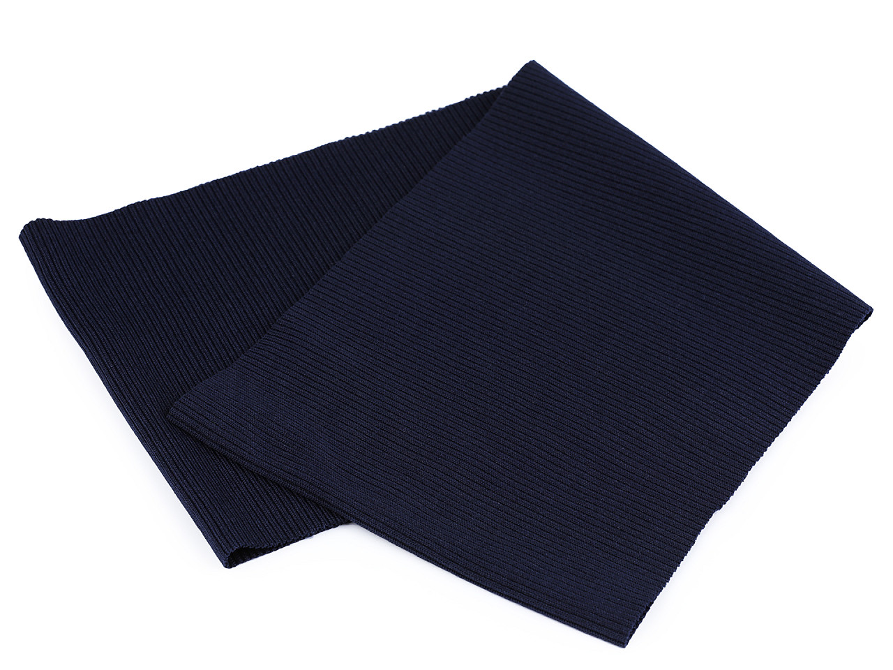 Elastický náplet žebrovaný 15x70 cm, malé, 15 (001) černá