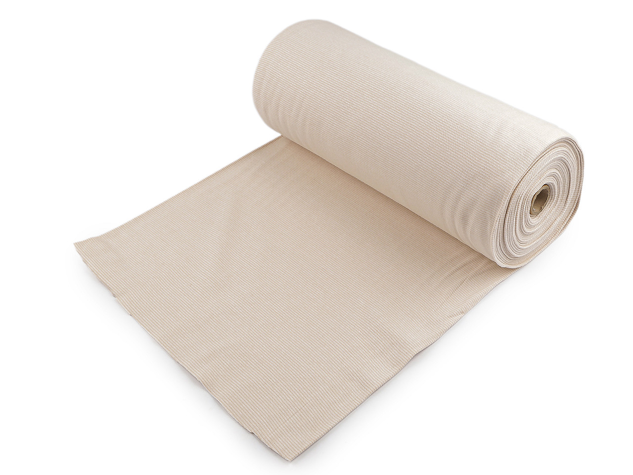 Úplet bavlněný elastický Baby tunel, střední, 026 zelená khaki