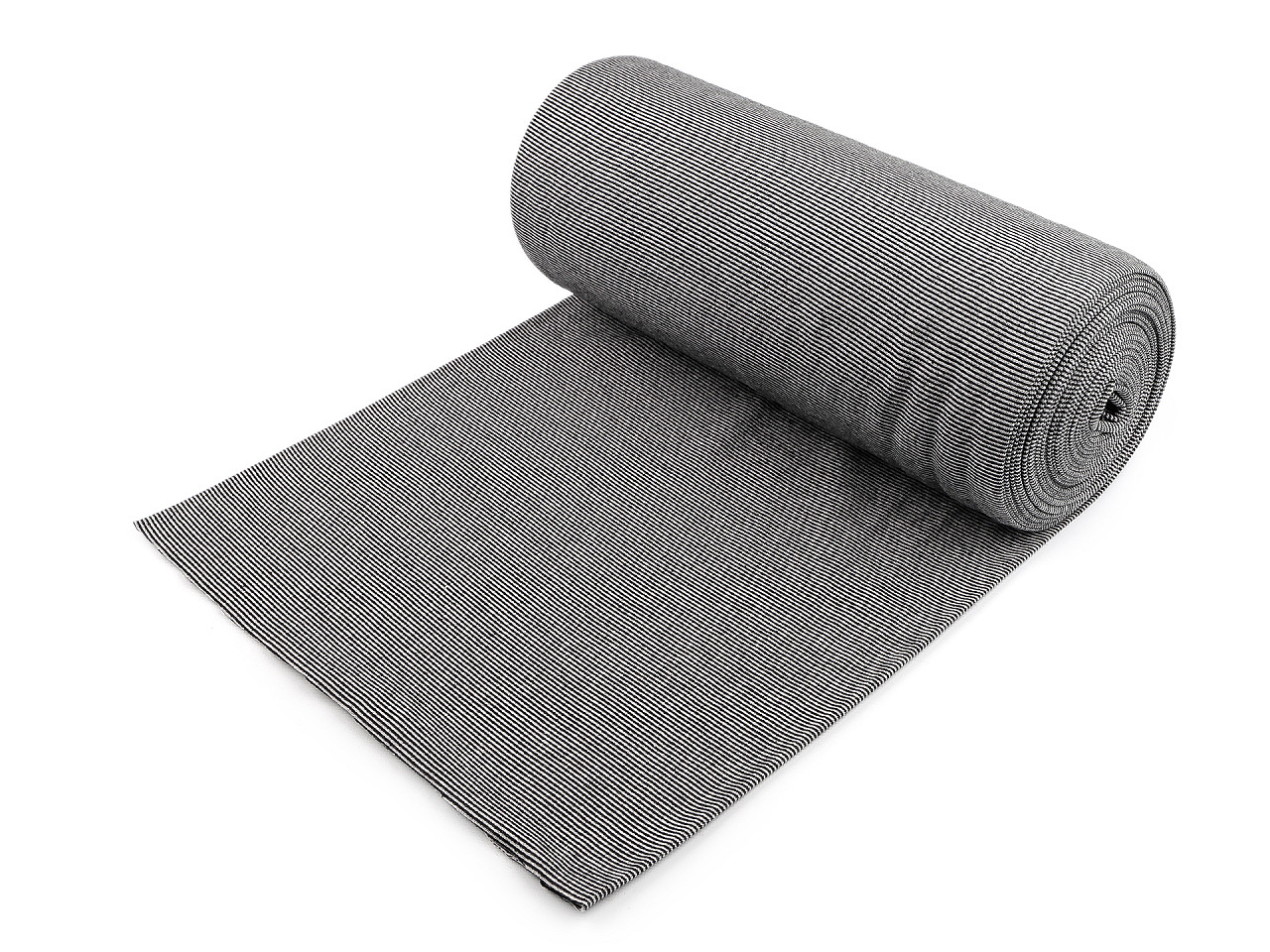 Úplet bavlněný elastický Baby tunel, střední, 008 modrá tmavá