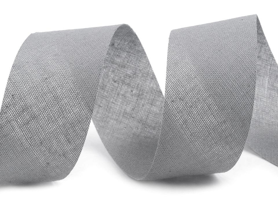 Šikmý prúžok bavlnený šírka 30mm nezažehlený