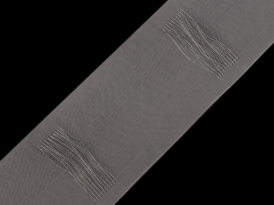 Záclonová lemovka transparentná šírka 80mm s pútkami na tyč