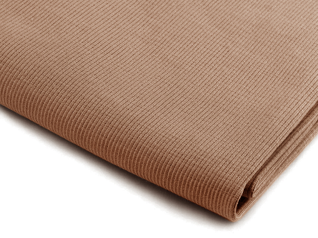 Úplet bavlněný elastický žebrovaný - tunel, střední, 22 krémová světlá