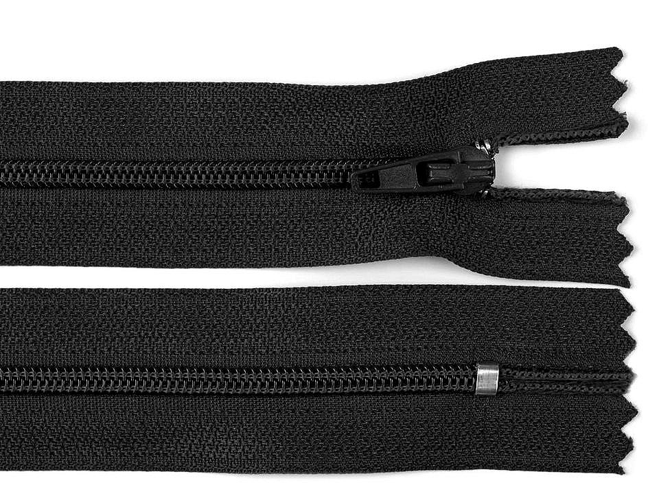 Špirálový zips No 3 dĺžka 45 cm autolock