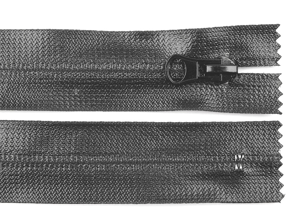 Vodeodolný zips No 7 dĺžka 18 cm špirálový