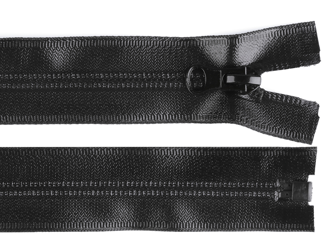 Voděodolný zip No 7 délka 65 cm spirálový, malé, 322 černá